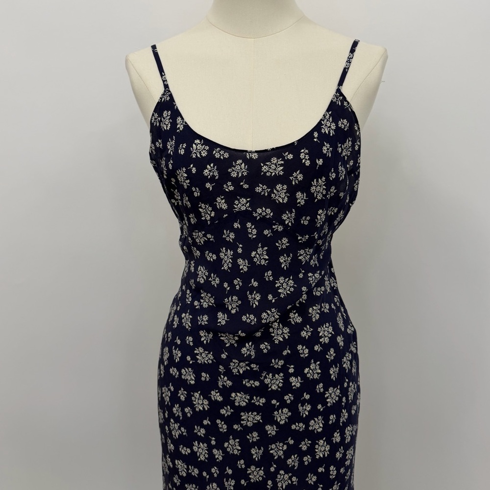 Realisation Iggy Saffron Bleu Silk Slip Dress - Picture 6 of 9